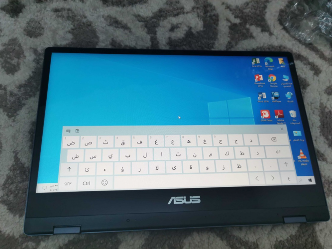  لاب توب Asus i5 جيل ثامن لمس 360درجة يصير تابلت وندز10 اصلي SSD للبيع