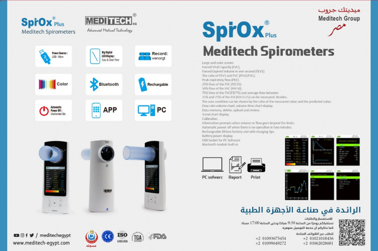  قياس كفاءة الرئه (Spirometer)