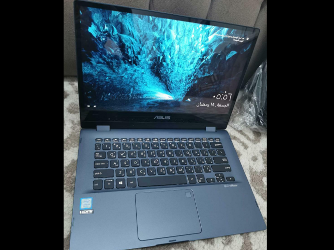  advs/403093 لاب توب Asus i5 جيل ثامن لمس 360درجة يصير تابلت وندز10 اصلي SSD للبيع