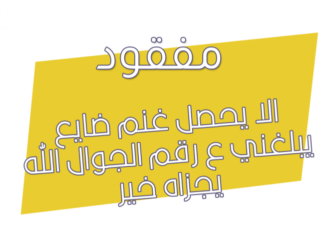  غنم ضايع العدد 27