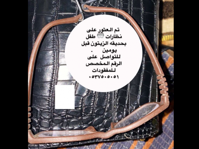  نظارات طفل بحديقة الزيتون