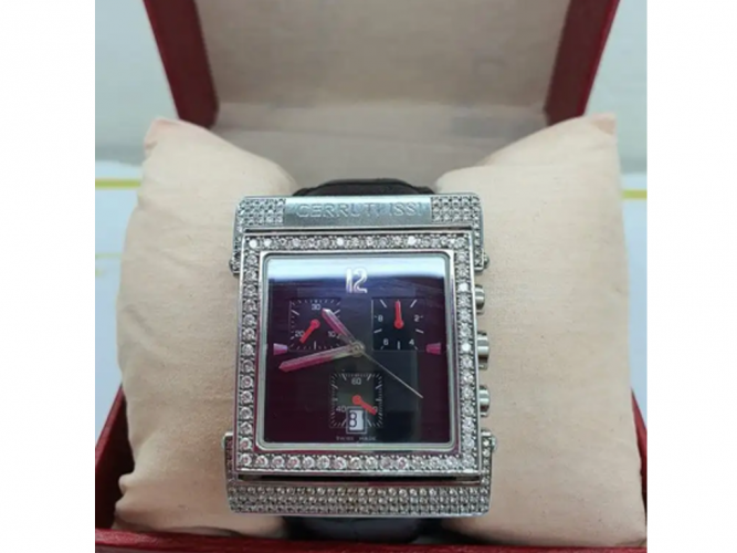  ساعه شيروتي الماس سويسري cerruti